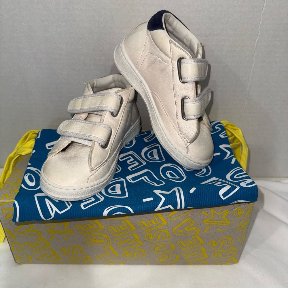 Golden Goose Cream Velcro Sneakers Modern Design
